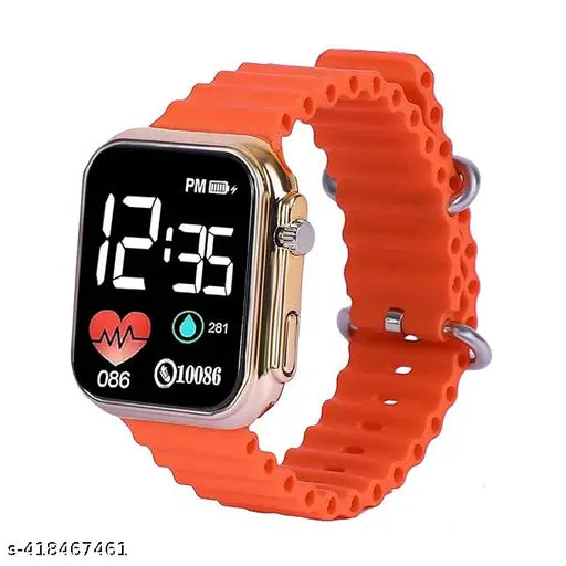 LED Sports Digital Watch for UNISEX,Digital Led Ultra Look Trendy Unique Strap Watch, Stylish Look Classy Design,Best Selling Quality Silicone Strap Watch,Wristwatches, Boys watches, Girls watches, Women watches,Kids Watches